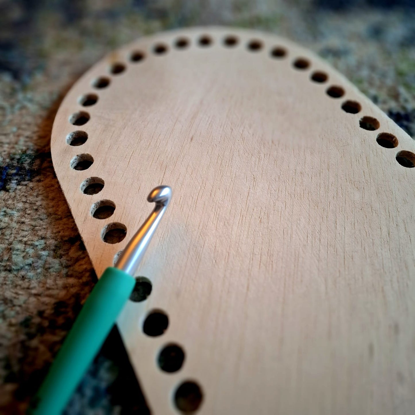 Houten Bodem | Ovaal 20x40 cm | Ovaal Accessoiremandje Haken