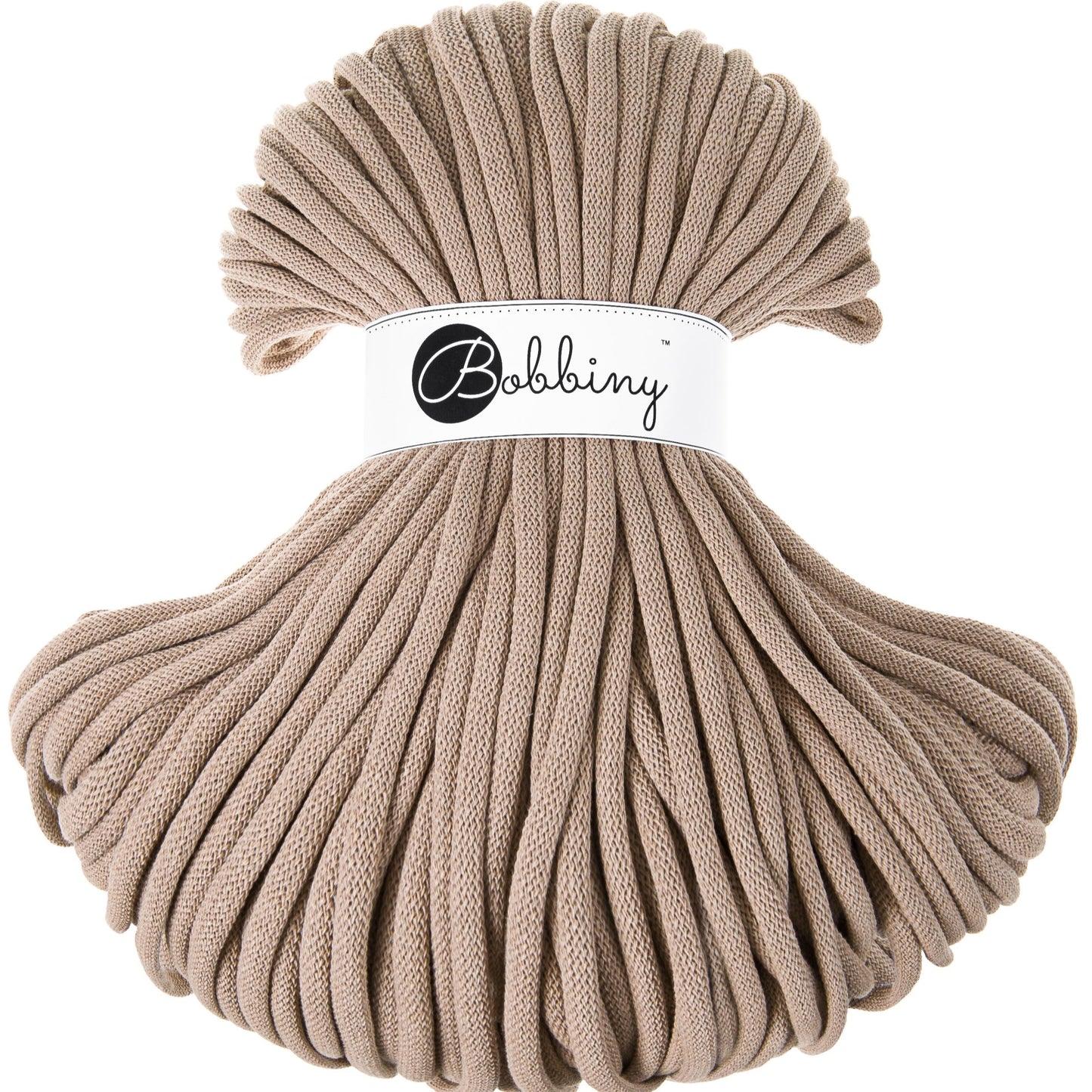 Mandje handgehaakt | rond 30 cm | houten bodem | kleur naar keuze