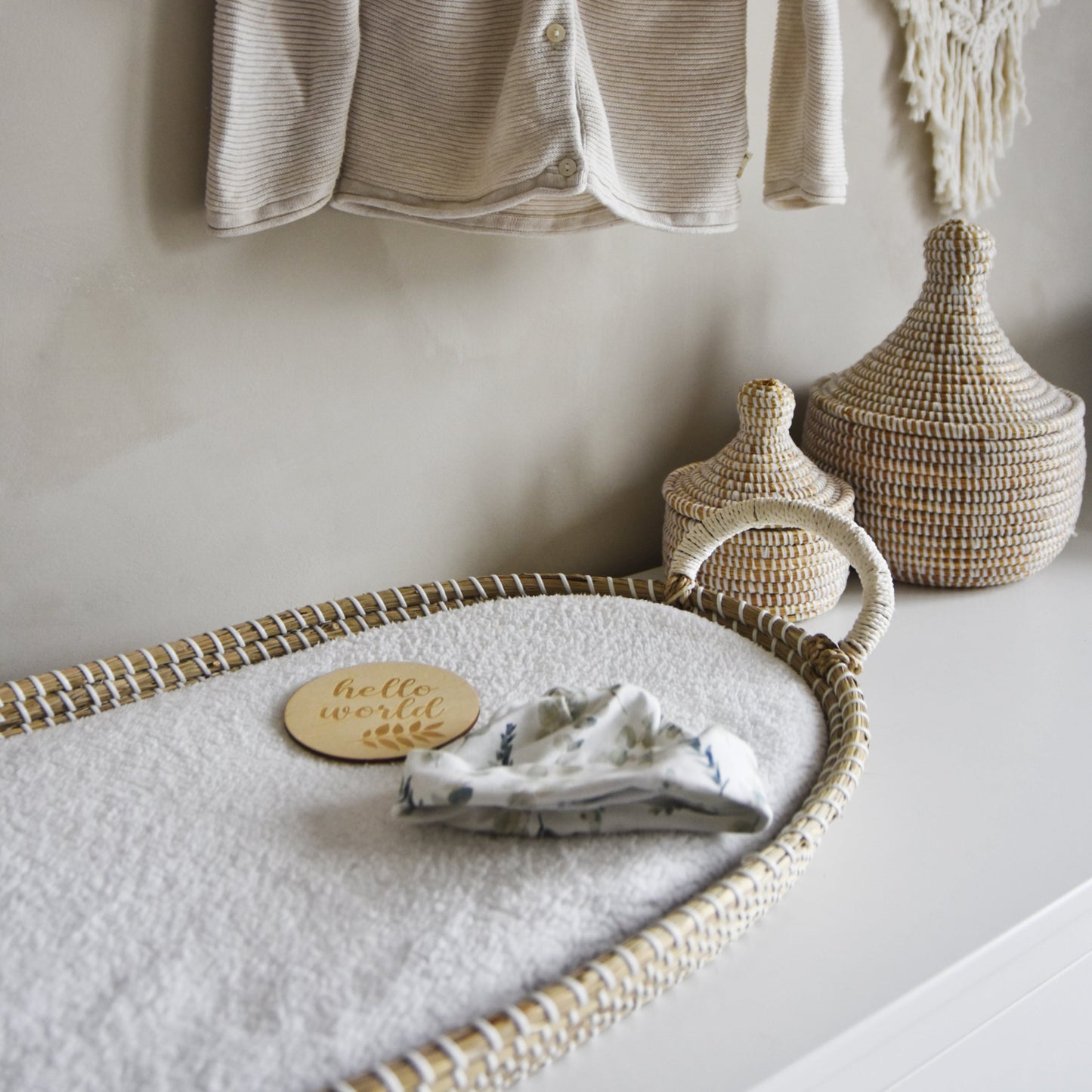 Matrashoes 35 x 75 | Teddy Wit | Klein Wonder Handgemaakt